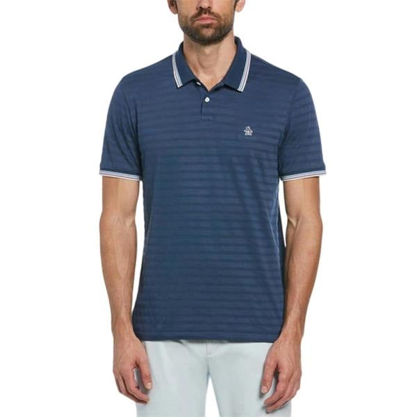 Original Penguin Mens Tipped Regular Polo Shirt - Sargasso Sea - 