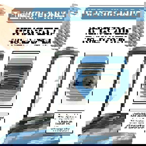 Pierre Cardin Provence Lightweight Luggage 8 Wheels TSA Locks Hardshell Suitcase