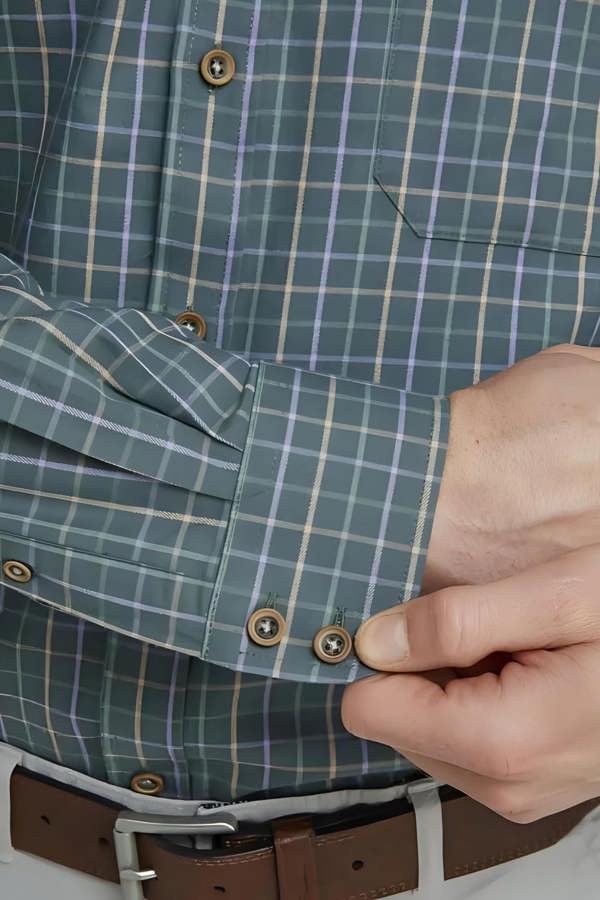 Green Tattersall Check Long Sleeve Shirt