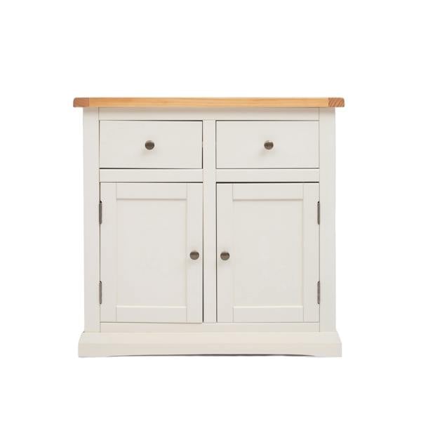 Castelli Off White 2 Drawer 2 Door Sideboard Brass Knob