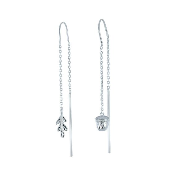 Reeves & Reeves Falling Oak Leaf & Acorn Earrings
