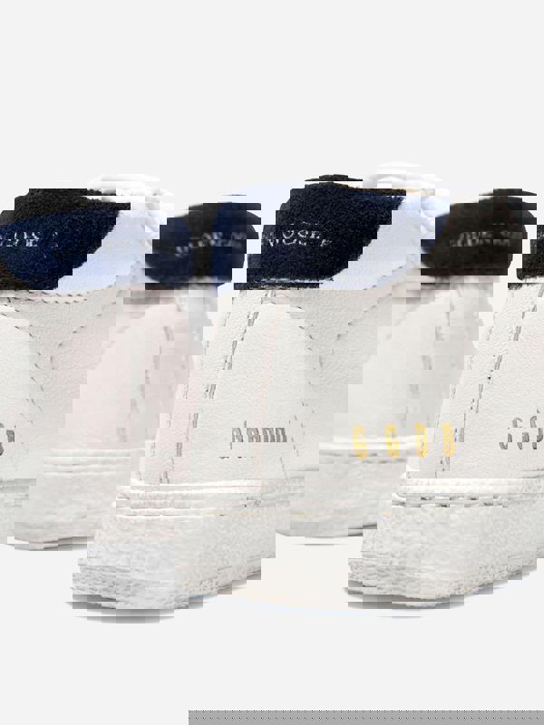 Golden Goose Kids June Leather Star Trainers in White