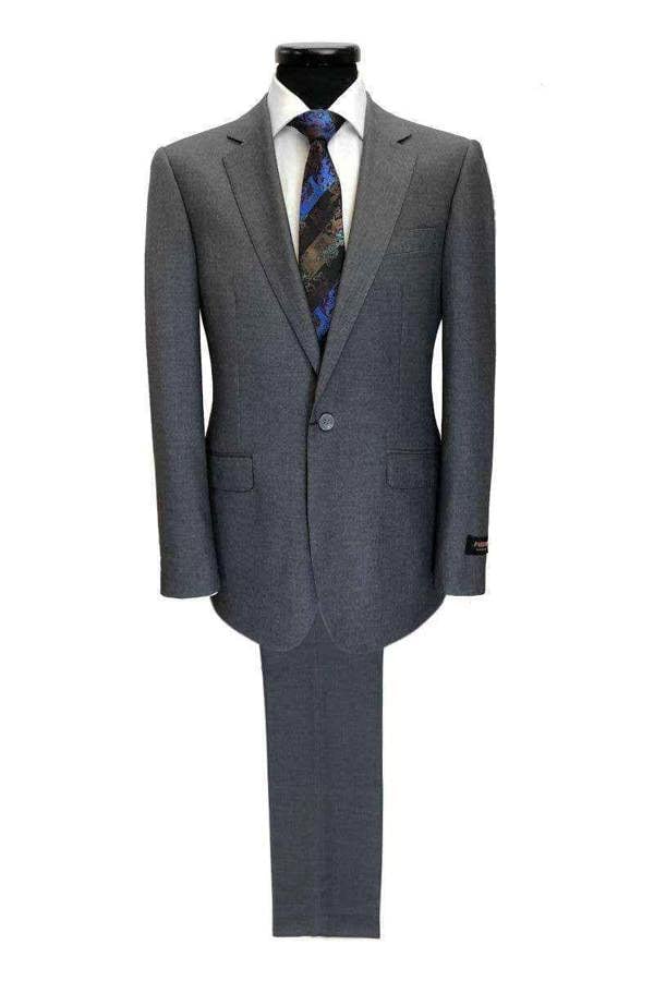Grey 1-button Regular Fit Suit