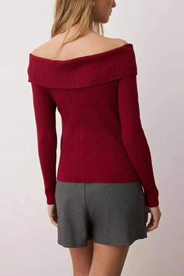 WOVCOR Carmen Collar Knit Sweater