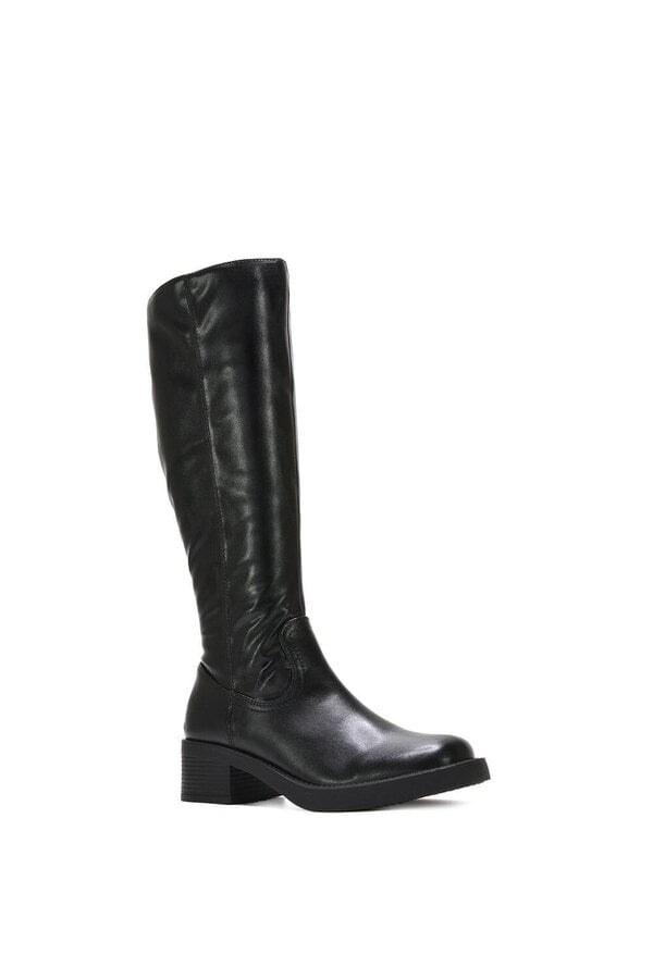 XY LONDON Knee High Equestrian Style Biker Riding Boots