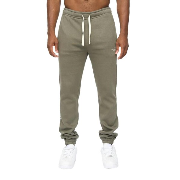 Crosshatch Mens Mappedout Jogging Bottoms - Olive