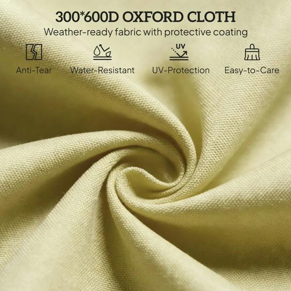 Beige 300D Oxford cloth cover fabric for foldable sun lounger