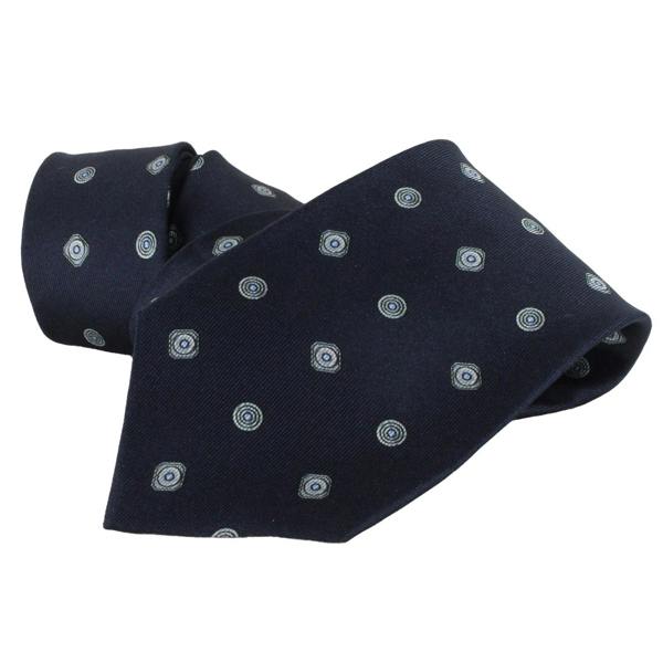 Dunhill silk tie in an archive cufflink pattern