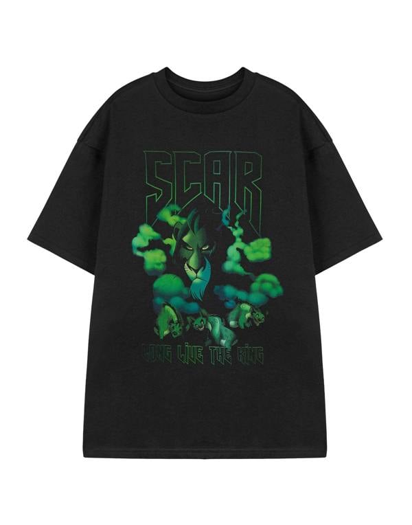 Disney Lion King Womens Black Scar Short Sleeved T-Shirt