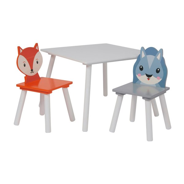 Liberty House Toys Kids Country Animals Table and Two Chairs Set