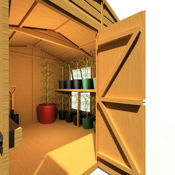 8x8 Sunhut Potting Shed with double doors - Best Shed