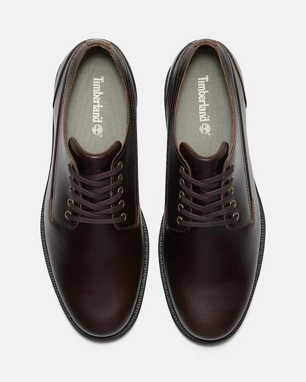Timberland Stormbucks Mens Full Grain Leather Lace Up Waterproof Shoe - Dark Brown | CHO | Designer Mens Waterproof Shoes