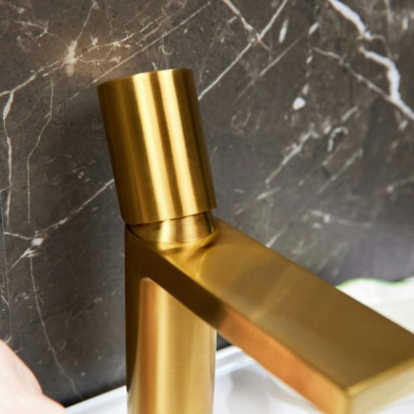Flode Limingen | Mono Basin Mixer Tap | Brushed Gold