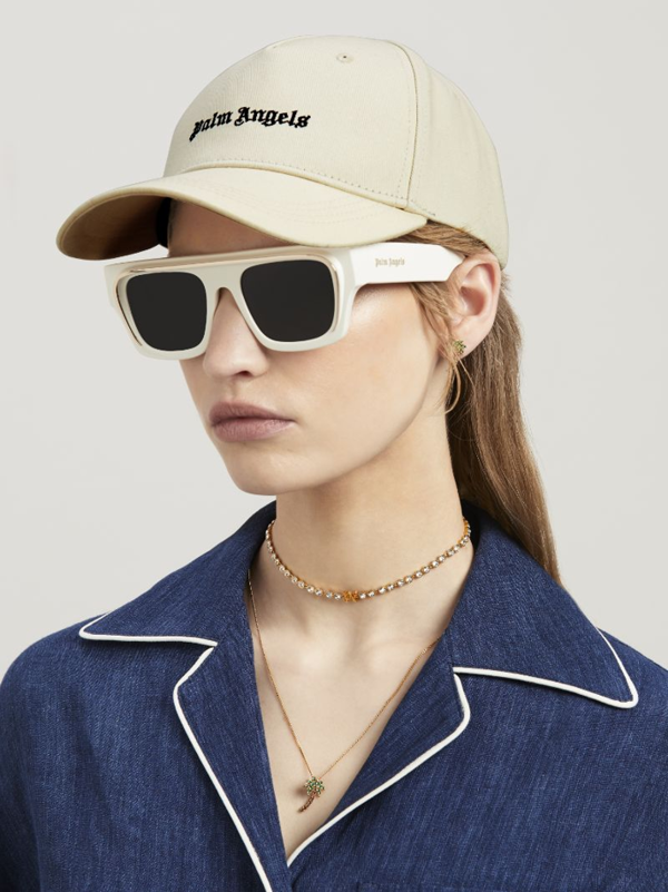 Palm Angels Classic Logo Hat -  Cream