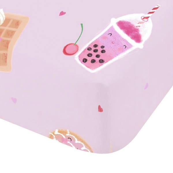 Catherine Lansfield Sweet Treats Fitted Sheet Pink