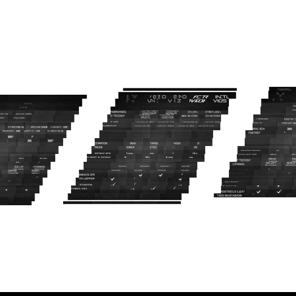 Black and white TYR Luminis Jammer swimsuit chart with Surface Lift technology