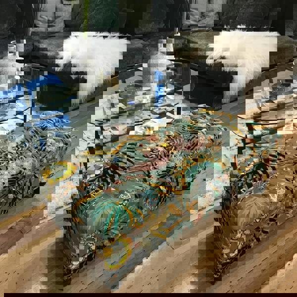 Luxury plain velvet storage bench rectangle footstool UK
