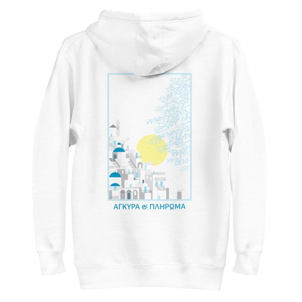 ANCHOR & CREW Santorini Landmark Cotton Blend Hoodie