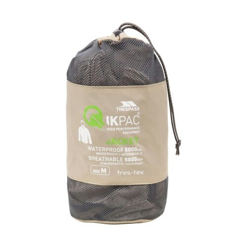 Trespass Unisex Adult Qikpac Waterproof Jacket - Oatmilk