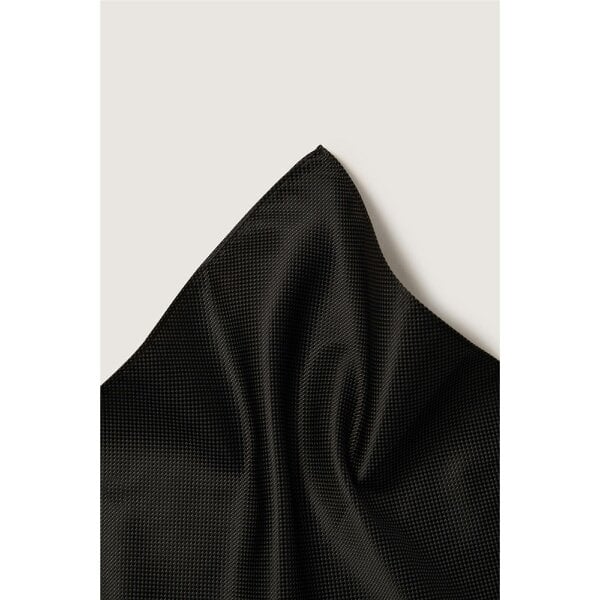 Antique Rogue Black Textured Pocket Square