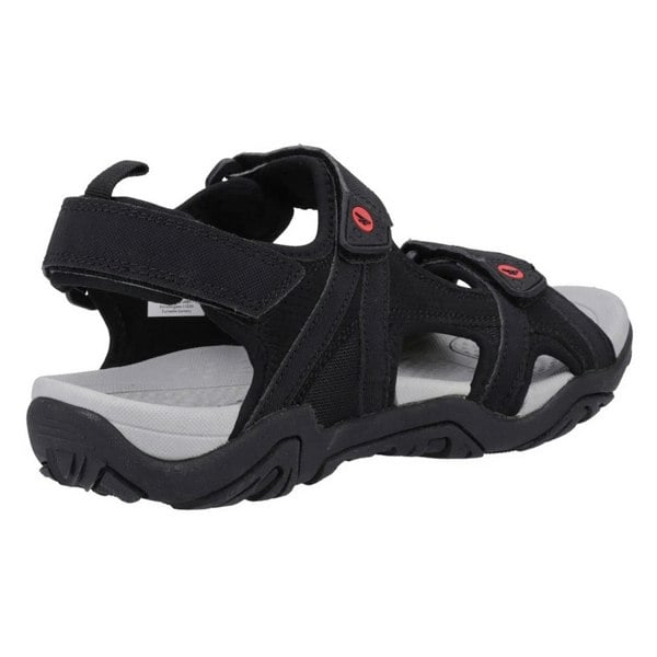 Hi-Tec Mens Crater Sandals - Black/Grey/Red