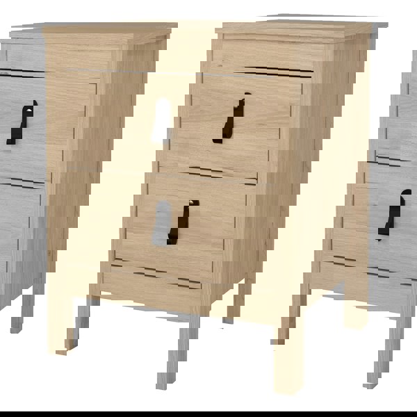 Furniture To Go Barcelona Bedside Table 2 Drawers in Jackson Hickory Oak