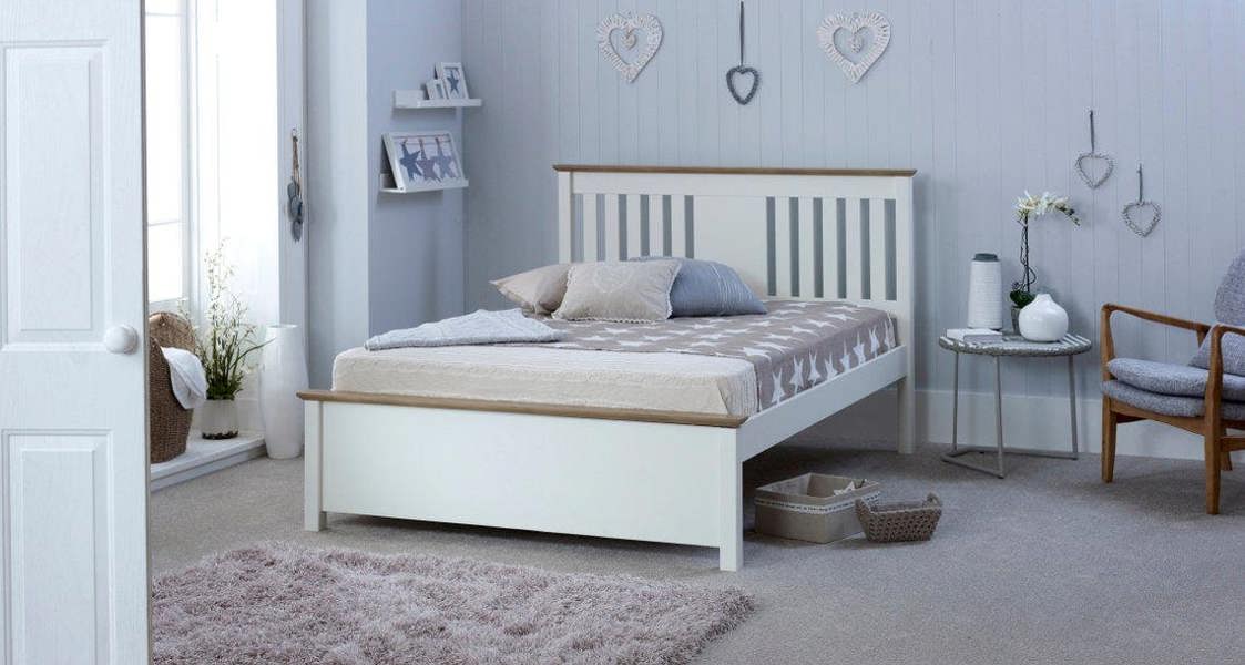 Bedmaster Chester White Wooden Storage Bed