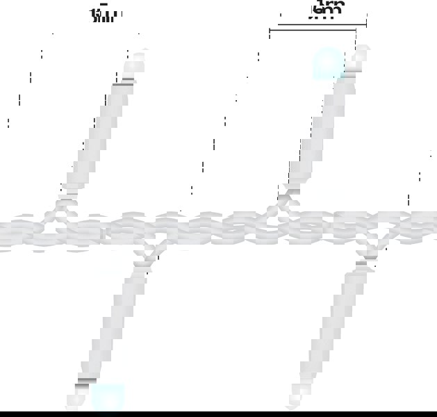 Eagle Connect Cluster Lights White Rubber IP65 5m /250 LED Copper Gold