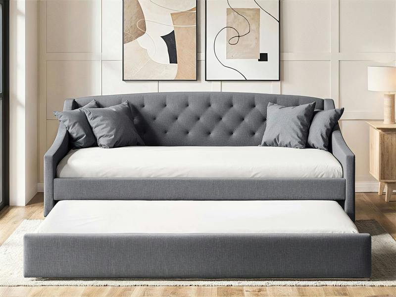 Flair Aurora Grey Daybed with Trundle