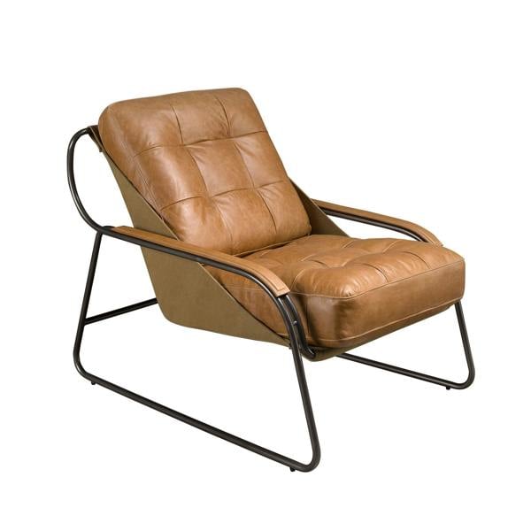 Angel Cerdá Brown Leather Armchair 5155