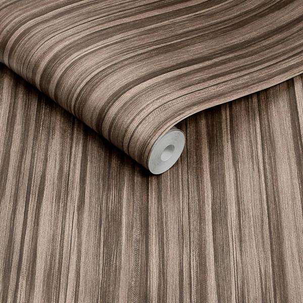Abigail Ahern Linear Luxe Wallpaper | Deep Greige