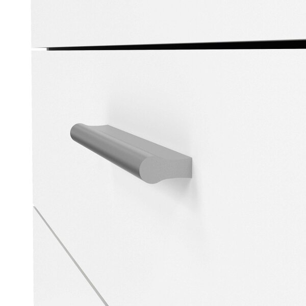 Wyld Haus Daejeon White Wooden Chest 4 Drawers