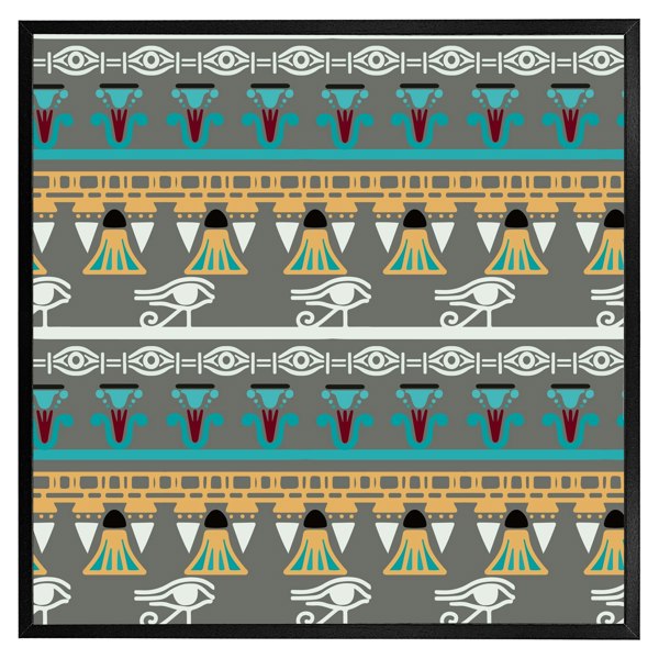 Benjamin Tate Design Tribal art, egyptian vintage ethnic silhouettes (picture Frame)
