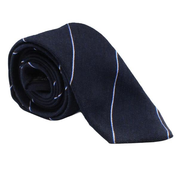 Dunhill wool and silk blend striped tie