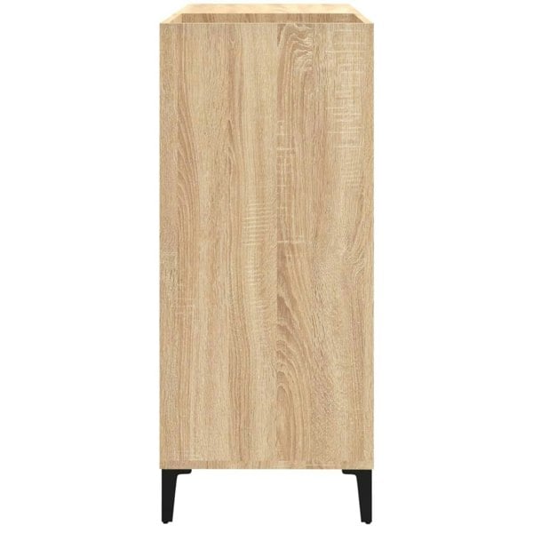 Berkfield Record Cabinet Sonoma Oak 84.5x38x89 cm Engineered Wood