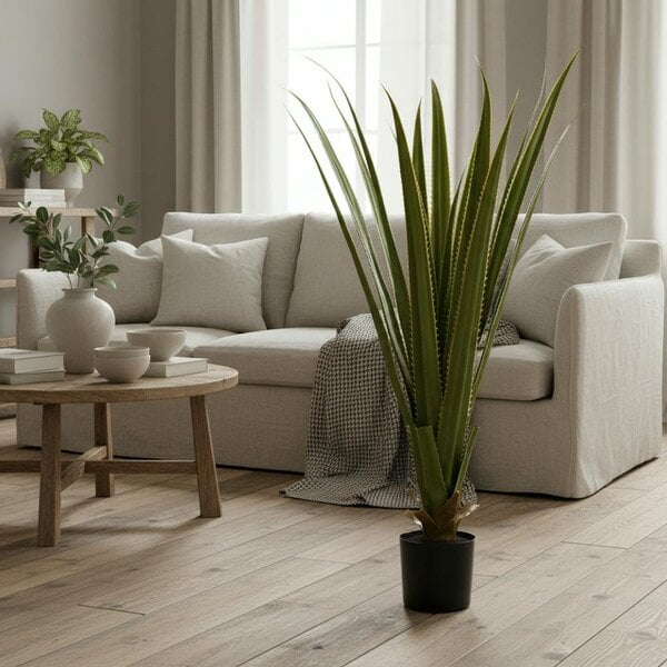 Wyld Haus Lisu Raha Artificial Agave Style Succulent Plant In Pot For Indoor Or Outdoor Placement