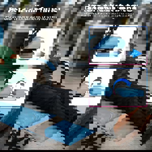 Levede Office Chair Gaming Racing Recliner Adjustable Spring Cushion Footrest