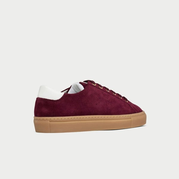 Calla Shoes Star - Cherry Suede Wide Fit Trainers