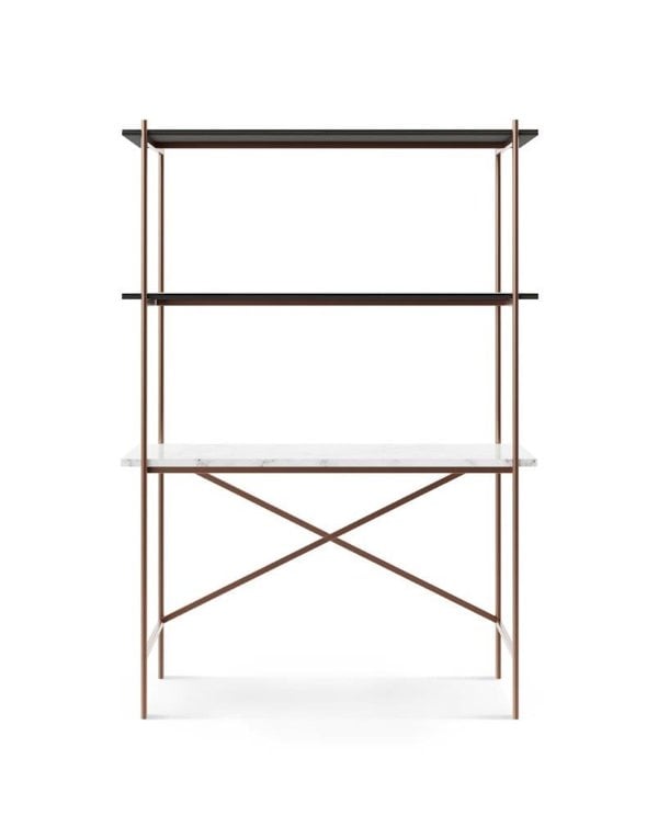 Adriana Desk & Bookshelf by Gillmore British Design © GillmoreSPACE Ltd