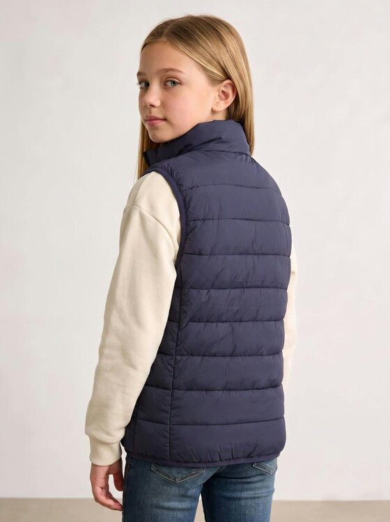 Anniou Girls Navy Heated Gilet