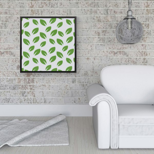 Warren Reed Leaves Pattern Framed Canvas