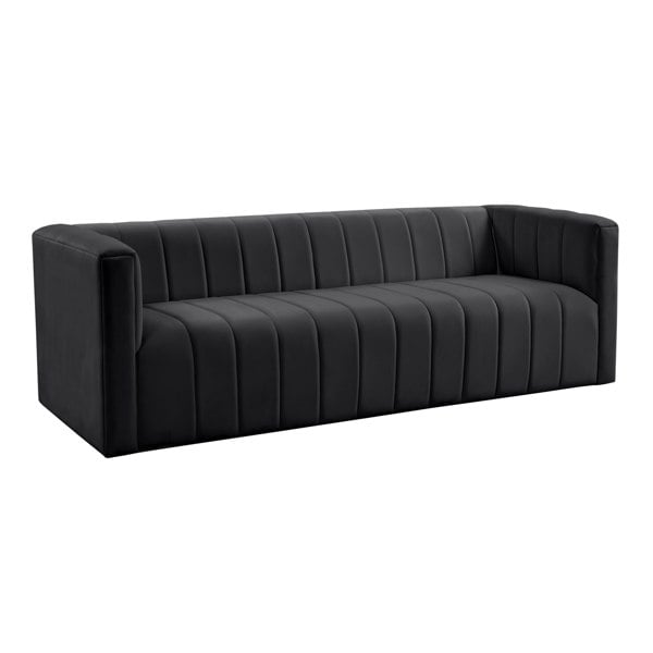 Furniture Edit Norah Black Velvet Sofa