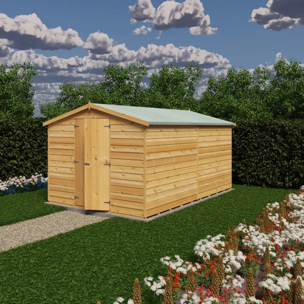 Shire Overlap Double Door No windows 12x8 Storage Shed