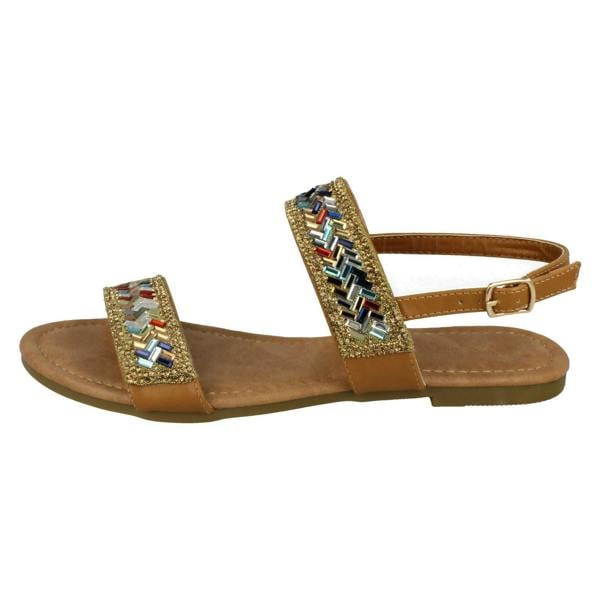 Anne Michelle Ladies Anne Michelle Double Strap Mule Sandals