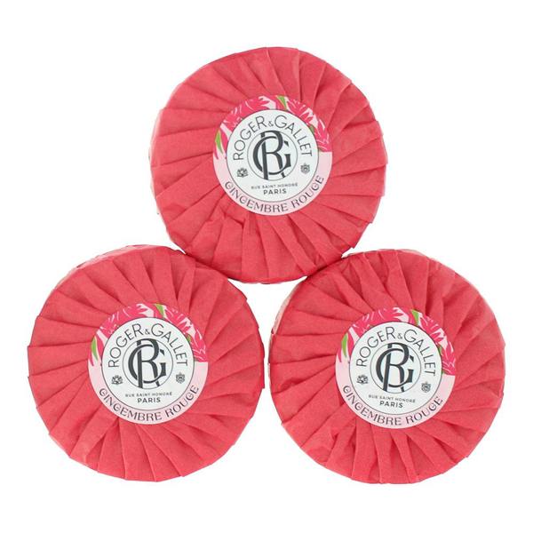Roger & Gallet Gingembre Rouge Wellbeing Soap 3 x 100g