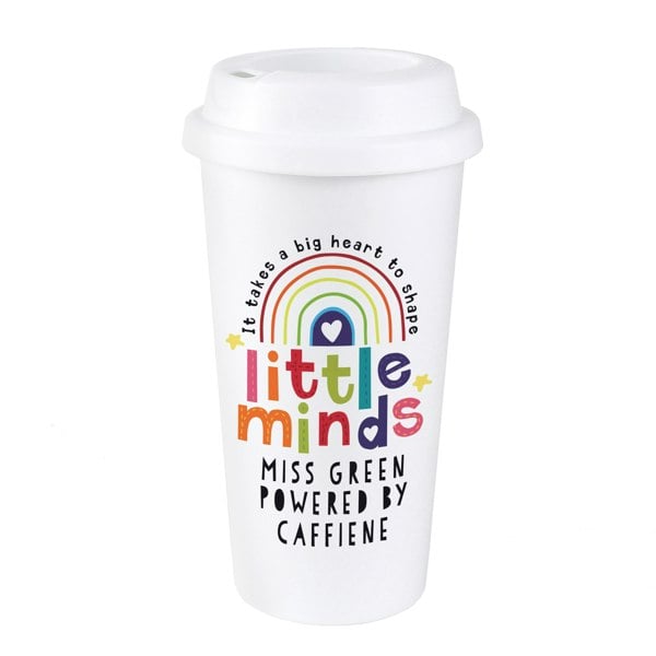 Personalised Memento Company Personalised Shape Little Minds Travel Mug