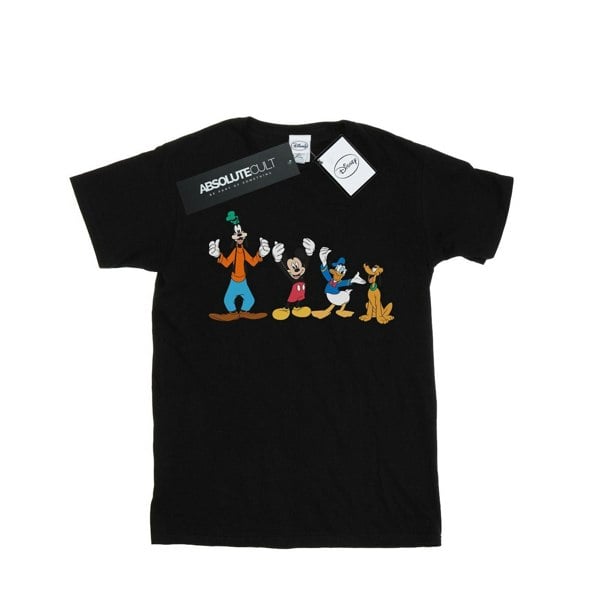 Disney Mens Mickey Mouse Friends T-Shirt - Black