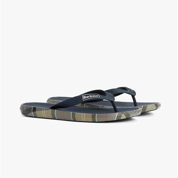 Barbour OAKDALE Toe-Post Sandals   in  Blue