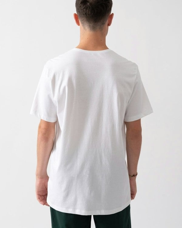 BOSS Orange Mens 2 Pack Comfort Loungewear T-Shirts - White 100