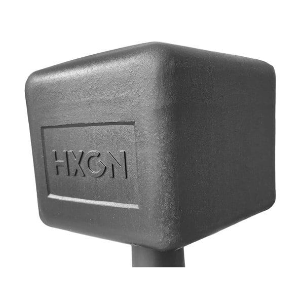 HXGN 2 x 10kg Hex Dumbbells Black Logo